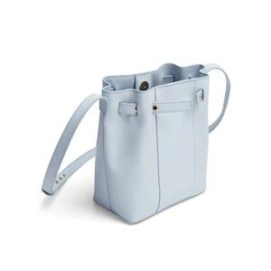DeMellier Naples Shoulder Bag Crossbody Bucket Bag Light Blue